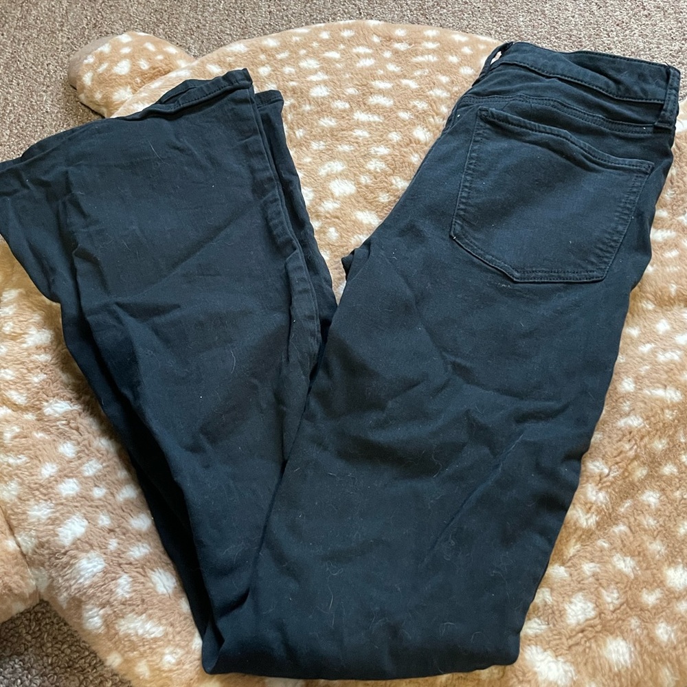 SO Good For Life black high waisted flair jeans